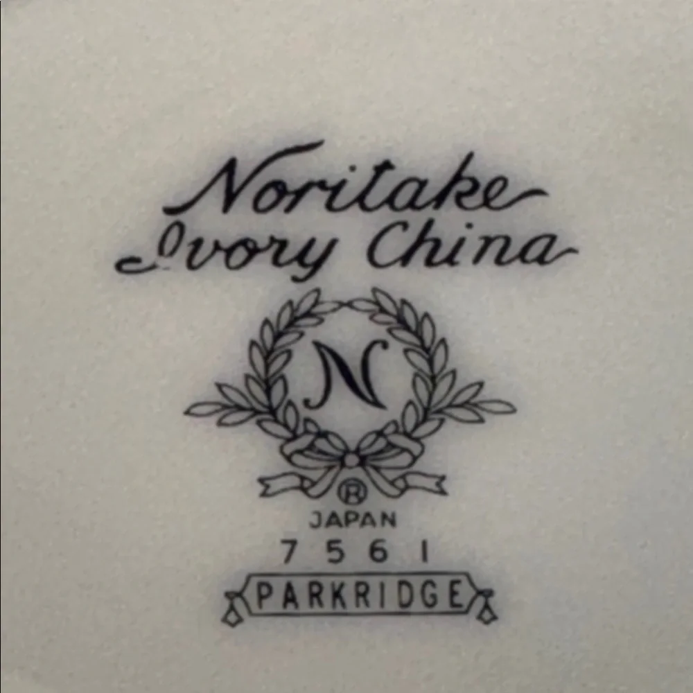 Noritake Gravy Boat w Attached Under Plate Parkridge Pattern
